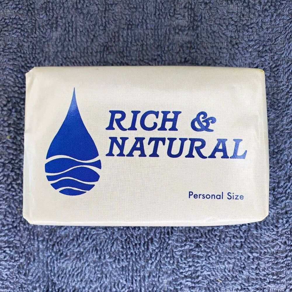 Rich & Natural All Natural Glycerine Personal Size Body Bar Soap, White Wrapped